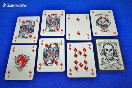 Death Game Poker - Karo-Bildkarten mit Joker