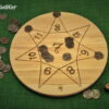 Glückshaus Stern Brettspiel mit Spielmünzen