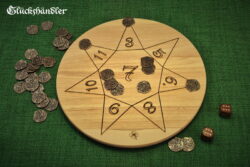 Glückshaus Stern Brettspiel mit Spielmünzen