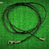 Lederband schwarz 1mm mit Edelstahlverschluss
