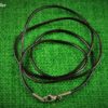 Lederband schwarz 2mm mit Edelstahlverschluss
