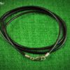 Lederband schwarz 3mm mit Edelstahlverschluss