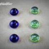 Spielsteine Birka Grab Glas blau-grün 18mm