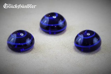 Spielsteine Glas Birka Grab blau 18mm