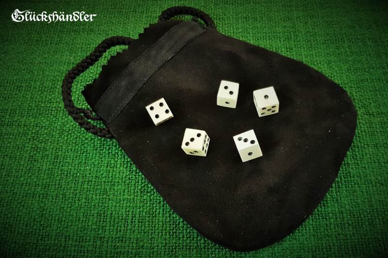 Würfel Spielwürfel Mittelalter 10-12mm Ulfberth Knochenwürfel ohne Punkte 3 Stk 