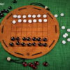Pah Tum Brettspiel aus Leder - Austellung 7 x7 Felder Latrunculi