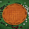 Pah Tum Brettspiel aus Leder - mit Spielsteinen aus Glas