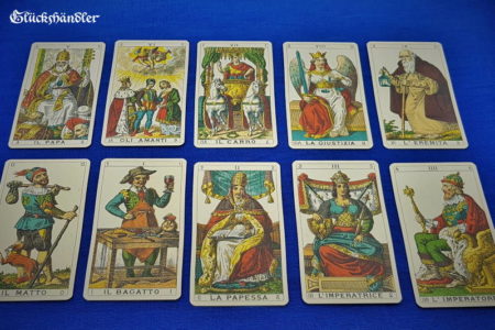 Altes Italienisches Tarot - Ancient Ilalian Tarot - Große Arkana 0-9