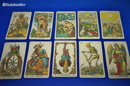 Altes Italienisches Tarot - Ancient Ilalian Tarot - Große Arkana 10-19