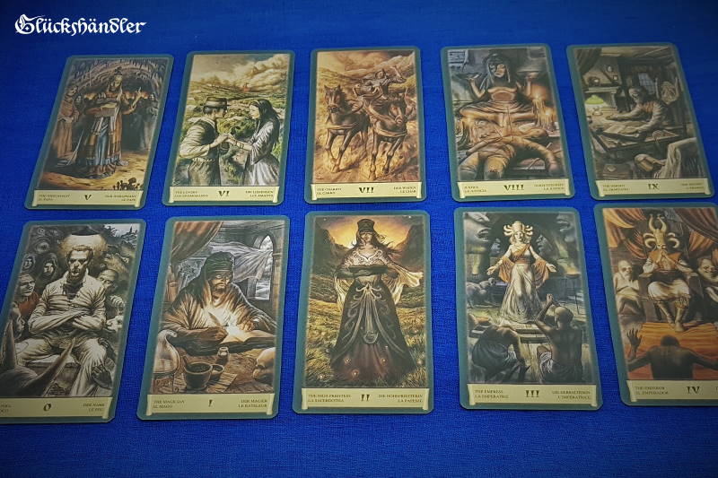 Fantasy Karten inkl Anleitung Tarot der dunklen Schatten Tarotkarten 